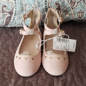 Stylish Pink Kids Shoes with Gold Accents
